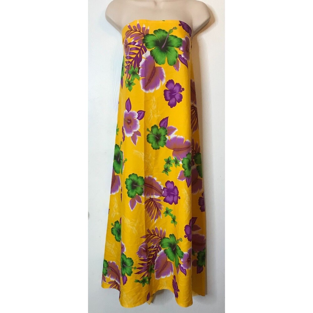Roundy Bay Hawaiian Print Beach Cover Sarong One Size Hibiscus Flowers 52" x 41"